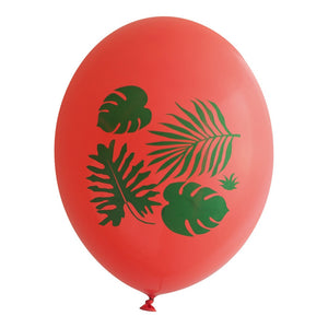 Tropical Leaves on Guava Balloons - Wynwood Letterpress
