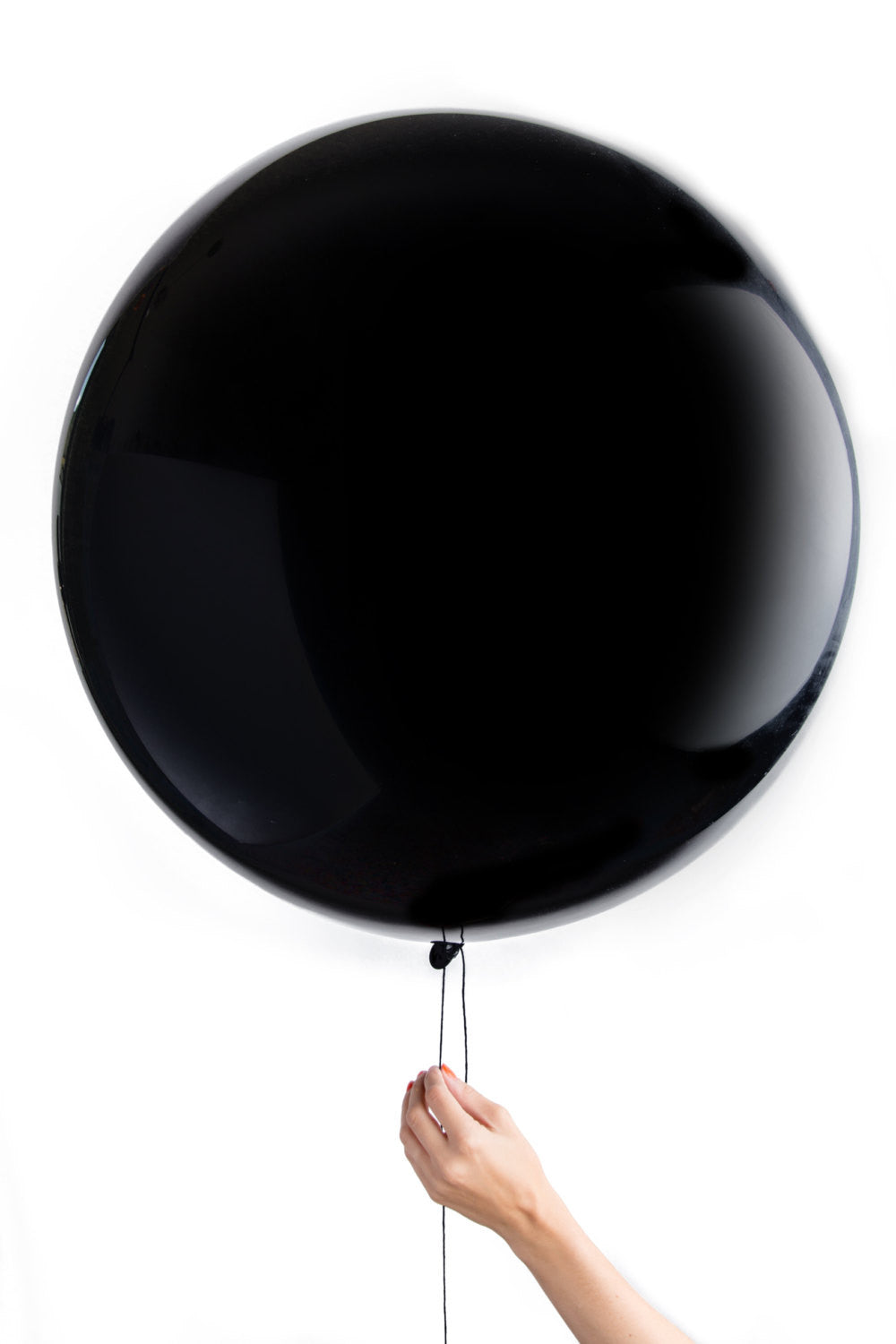 Gender Reveal Jumbo Confetti Balloon - Black with Pink OR Blue Confetti - Wynwood Letterpress
 - 1
